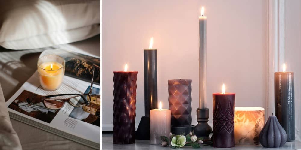 Kerzen sind ein einfaches Mittel für Gemütlichkeit im Wohnzimmer